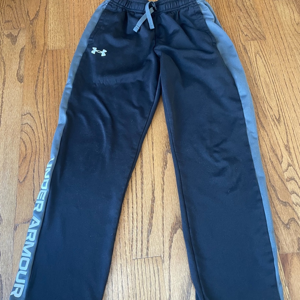 Under Armour Kids Black and Gray Joggers